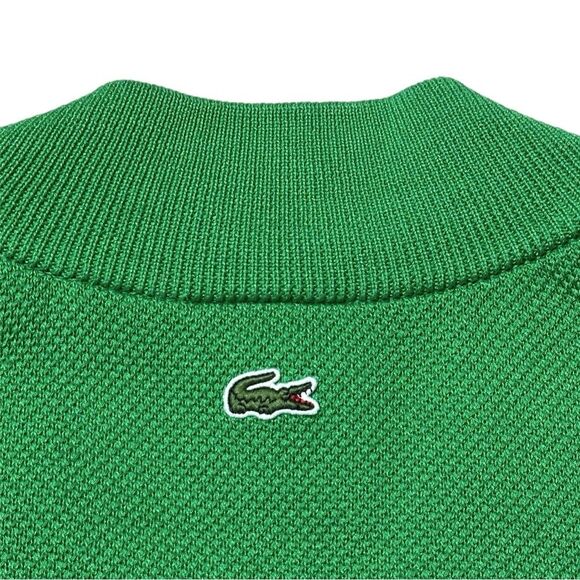 Lacoste Live V-Neck Emblem Blazon Patch Sweater Green Size 38 - M - Picture 8 of 13